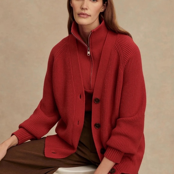 Varley NWT Sitges Button-Through Knit - Picture 2 of 6